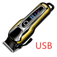 HKM-774931 Rechargeable LCD Hair Clipper KM-1990 with Accessories and USB Charging
