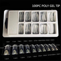 HKM-922387 Light Therapy Crystal Nail Mould Sheets - 20 Pieces Plastic Nail Extensions