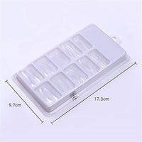 HKM-922387 Light Therapy Crystal Nail Mould Sheets - 20 Pieces Plastic Nail Extensions