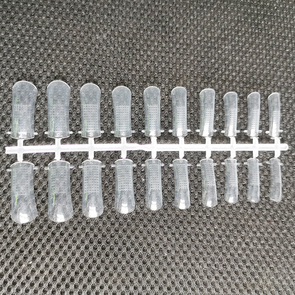 HKM-922387 Light Therapy Crystal Nail Mould Sheets - 20 Pieces Plastic Nail Extensions