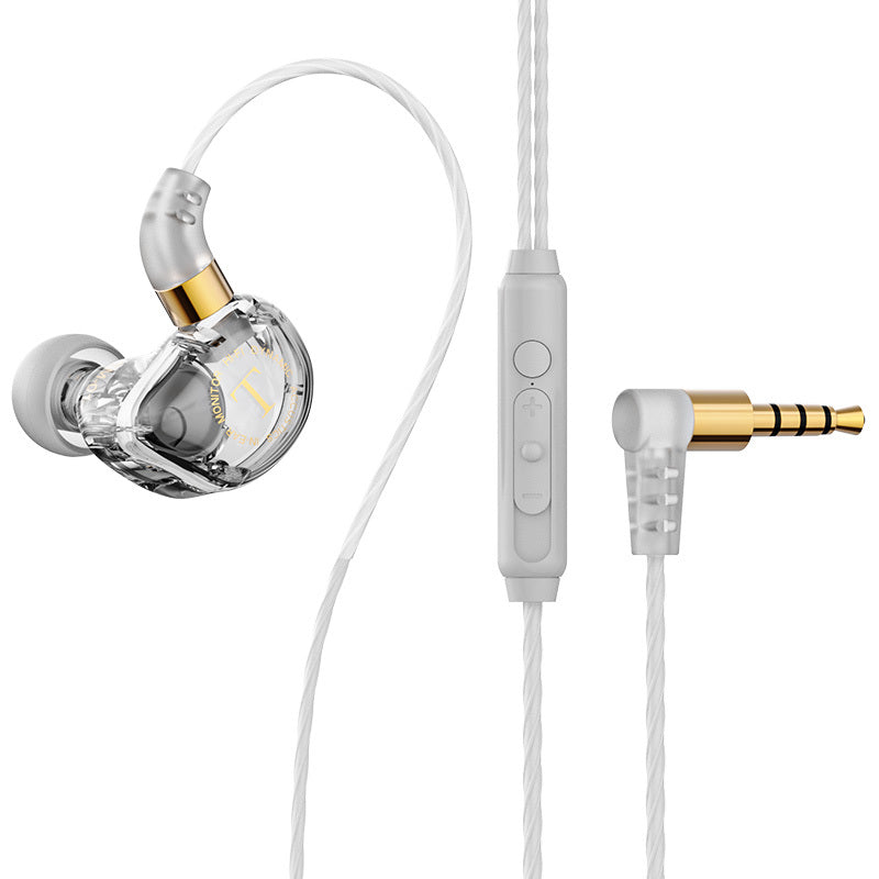 KTX-653331 Wired In-Ear Headphones with Heavy Bass and Microphone, 3.5mm Jack, Multiple Colors Available