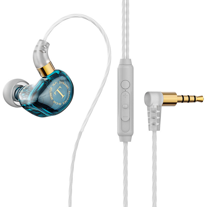 KTX-653331 Wired In-Ear Headphones with Heavy Bass and Microphone, 3.5mm Jack, Multiple Colors Available