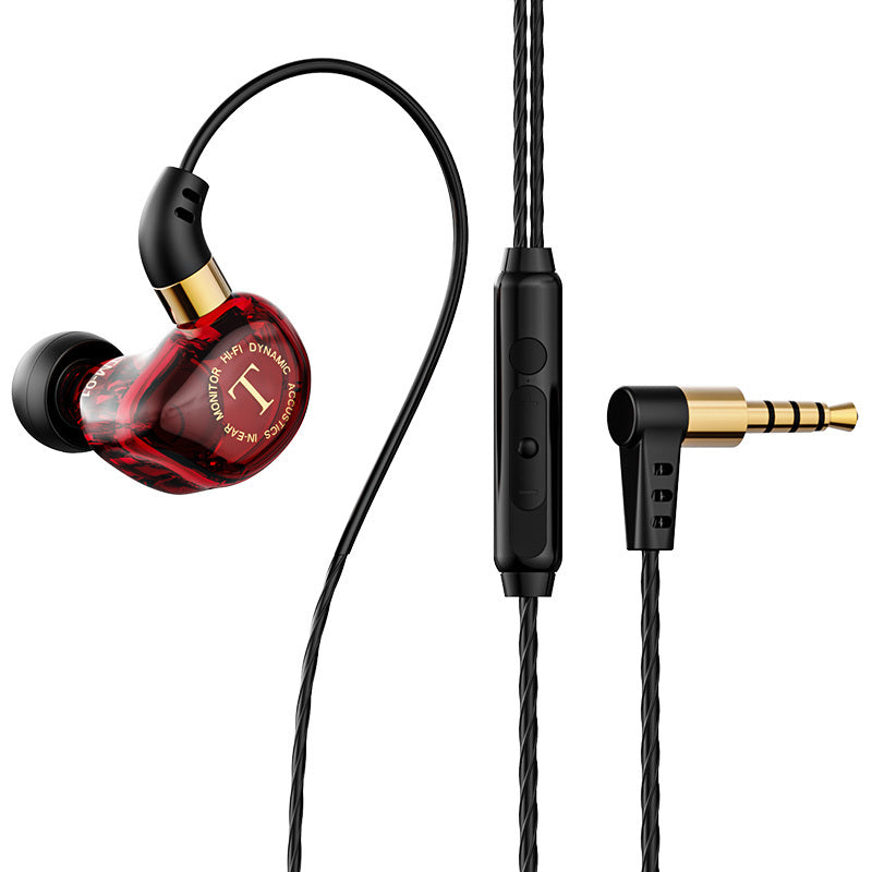 KTX-653331 Wired In-Ear Headphones with Heavy Bass and Microphone, 3.5mm Jack, Multiple Colors Available