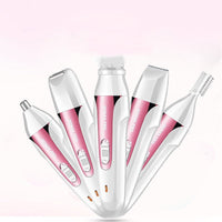 HKM-103123 Multifunctional USB Electric Body Wash and Hair Shaving Machine in Aqua Pink & Aqua Purple