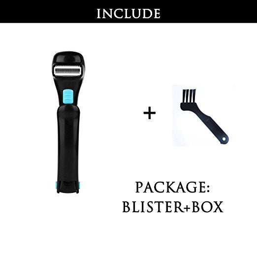 HKM-741011 Collapsible Electric Shaver with Long Handle for Easy Back Hair Removal
