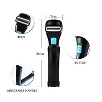 HKM-741011 Collapsible Electric Shaver with Long Handle for Easy Back Hair Removal
