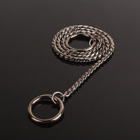 HKM-392723 Silver Metal Dog Collar - Durable and Stylish Pet Accessory
