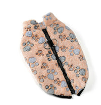 HKM-173907 Cozy Brown Flannel Jacket for Pets ¨C Warm Coral Fleece Winter Wear in Multiple Sizes