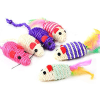 HKM-831699 Multicolor Cat Teaser Toy with Feather and Bells