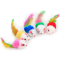 HKM-831699 Multicolor Cat Teaser Toy with Feather and Bells