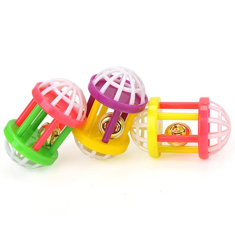 HKM-831699 Multicolor Cat Teaser Toy with Feather and Bells