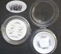 HKM-616019 Natural Long Magnet False Eyelashes with Plastic Cotton Thread Stem