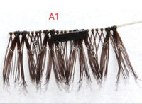 HKM-616019 Natural Long Magnet False Eyelashes with Plastic Cotton Thread Stem