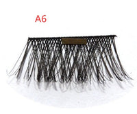 HKM-616019 Natural Long Magnet False Eyelashes with Plastic Cotton Thread Stem