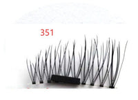 HKM-616019 Natural Long Magnet False Eyelashes with Plastic Cotton Thread Stem