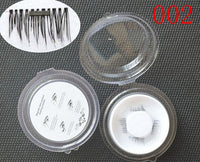 HKM-616019 Natural Long Magnet False Eyelashes with Plastic Cotton Thread Stem