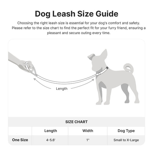 HKM-457427 Shock Absorbing Tactical Dog Leash with Dual Handles for Training and Safety