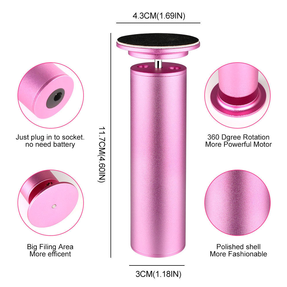 HKM-674323 Exfoliating Electric Foot Grinder for Smooth, Beautiful Feet - Purple
