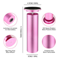 HKM-674323 Exfoliating Electric Foot Grinder for Smooth, Beautiful Feet - Purple
