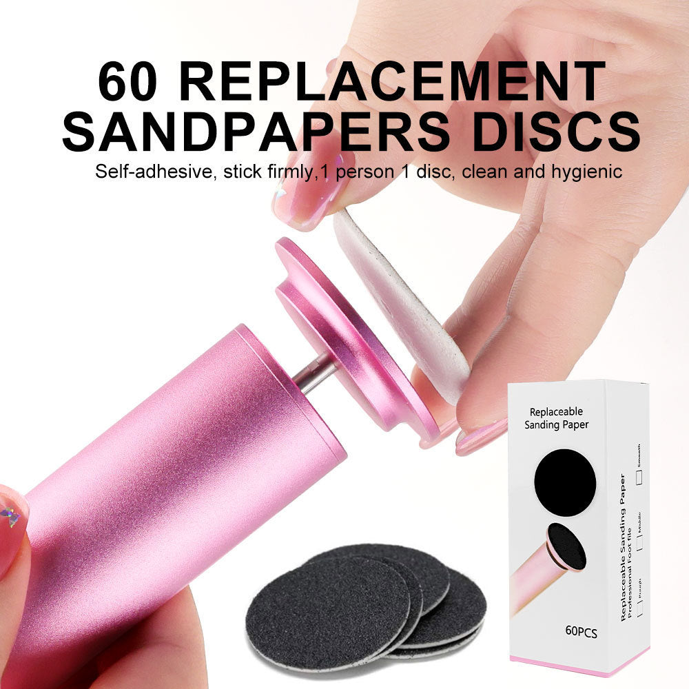 HKM-674323 Exfoliating Electric Foot Grinder for Smooth, Beautiful Feet - Purple