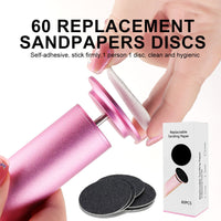 HKM-674323 Exfoliating Electric Foot Grinder for Smooth, Beautiful Feet - Purple