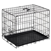 HKM-380499 Single Door Dog Cage - 24 to 30 Inches, Durable Metal Structure, Suitable for Small to Medium Dogs