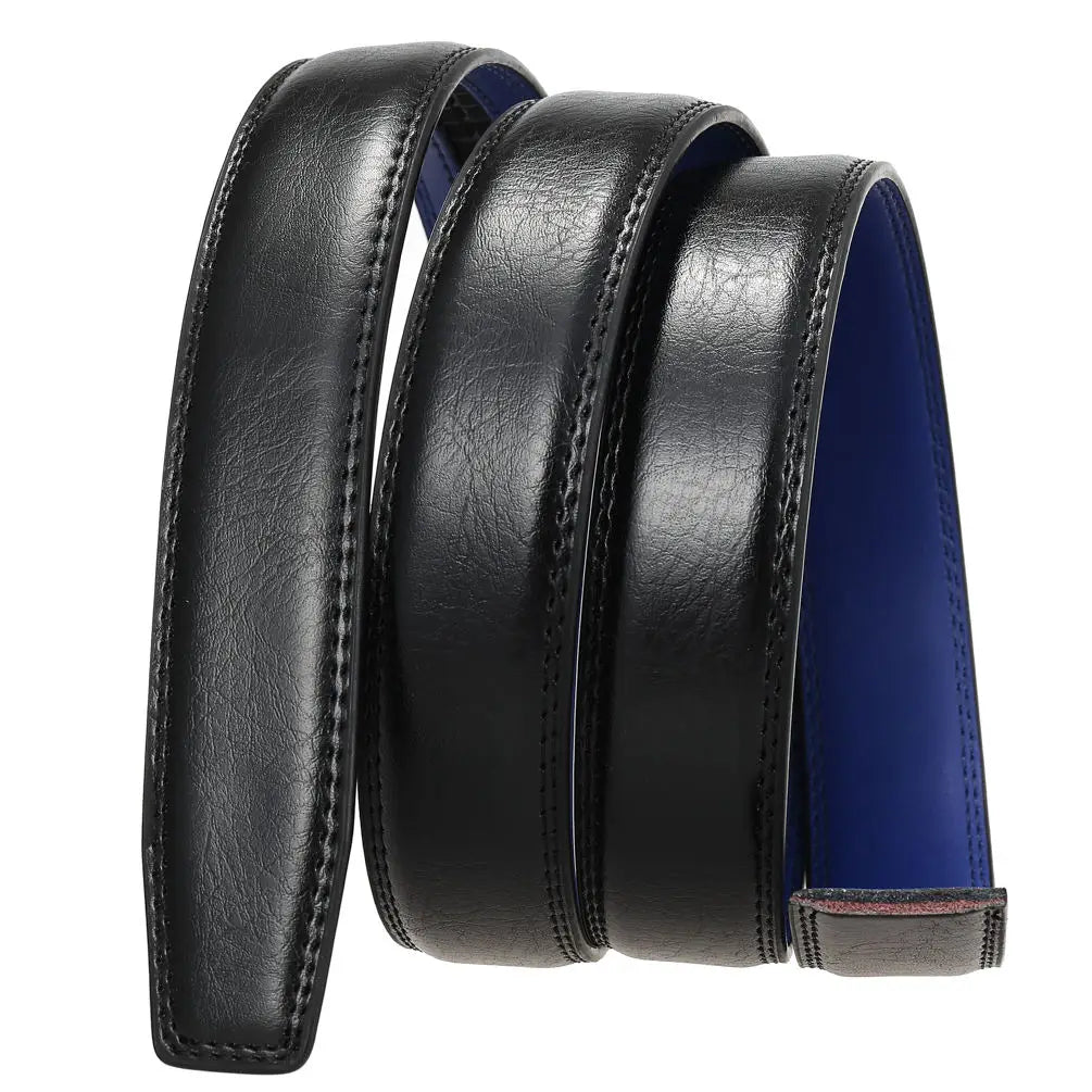HKM-966739 Genuine Cowhide Leather Automatic Buckle Replacement Belt Strap - Model LY31-3370