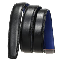 HKM-966739 Genuine Cowhide Leather Automatic Buckle Replacement Belt Strap - Model LY31-3370