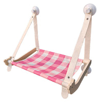HKM-794451 Durable Wooden Cat Window Hammock with Stable Suction Cups for Comfort and Relaxation