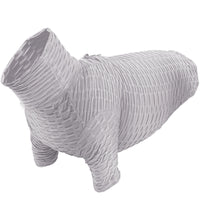 HKM-101139 High Neck Slim Fit T-Shirt for Pets ¨C Super Elastic Autumn Winter Apparel in Gray and Yellow