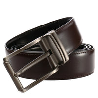 HKM-572371 Genuine Leather Casual Pin Buckle Belt for Men - Model LY35-3872-1
