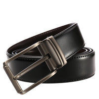 HKM-572371 Genuine Leather Casual Pin Buckle Belt for Men - Model LY35-3872-1