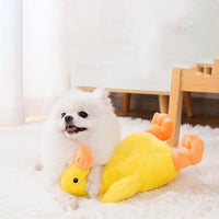 HKM-190163 Plush Noisy Duck Toy for Dogs - Boredom Relief, Teeth Grinding, and Energy Consumption