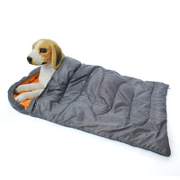 HKM-458387 Cozy Polyester Dog Sleeping Bag in Orange, Wine Red, and Light Gray