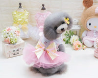 HKM-346323 Cute Cotton Lace Dog Tutu Dress for Spring-Summer Wear, Available in Multiple Sizes