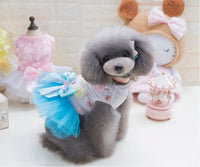 HKM-346323 Cute Cotton Lace Dog Tutu Dress for Spring-Summer Wear, Available in Multiple Sizes