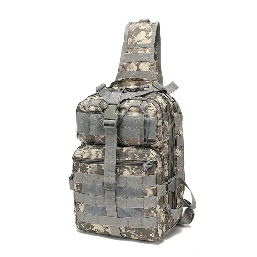 HKM-123987 Waterproof Oxford Cloth Camouflage Cross Body Chest Bag with Large Capacity