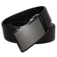 HKM-684179 Men's Automatic Buckle Casual Belt in Top Layer Leather - Trendy Design