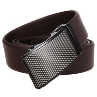 HKM-684179 Men's Automatic Buckle Casual Belt in Top Layer Leather - Trendy Design