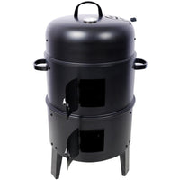 HKM-288147 16 Inch Portable Charcoal Smoked Grill – Ideal Vertical Smoker for Outdoor Cooking and Camping