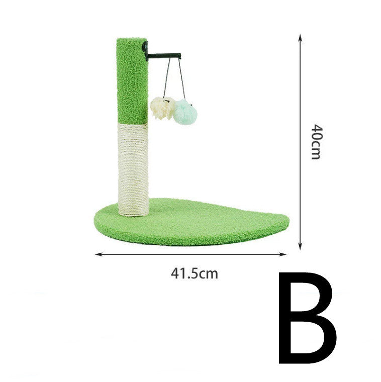 HKM-610195 Cat Climbing Frame with Sisal Scratching Ball - Durable Fruit-Shaped Design