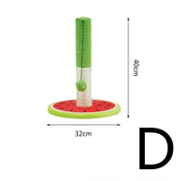 HKM-610195 Cat Climbing Frame with Sisal Scratching Ball - Durable Fruit-Shaped Design