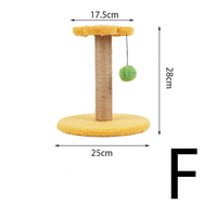 HKM-610195 Cat Climbing Frame with Sisal Scratching Ball - Durable Fruit-Shaped Design