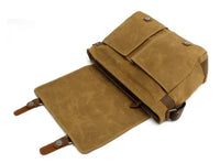 HKM-531859 Retro Oil Wax Canvas Sling Camera Bag 35*11*27CM