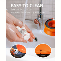 HKM-317779 Interactive Cat Puzzle Toy - Educational Slow Feeder and Dry Food Dispenser for Enrichment and Fun