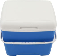 HKM-566099 Insulated Portable Cooler - 13.8L Ice Chest with Heavy Duty Handle for Camping, Fishing, and Picnic - Keeps Ice Up to 76 Hours
