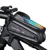 HKM-889491 Hard Shell Bicycle Bag with Touch Screen for Mountain Bikes - Front Beam and Saddle Bag Riding Storage