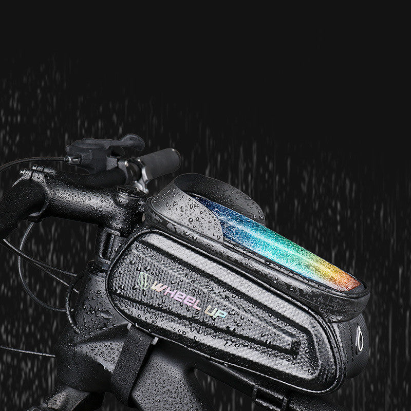 HKM-889491 Hard Shell Bicycle Bag with Touch Screen for Mountain Bikes - Front Beam and Saddle Bag Riding Storage