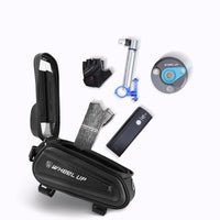 HKM-889491 Hard Shell Bicycle Bag with Touch Screen for Mountain Bikes - Front Beam and Saddle Bag Riding Storage