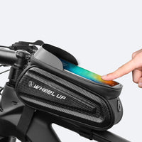 HKM-889491 Hard Shell Bicycle Bag with Touch Screen for Mountain Bikes - Front Beam and Saddle Bag Riding Storage